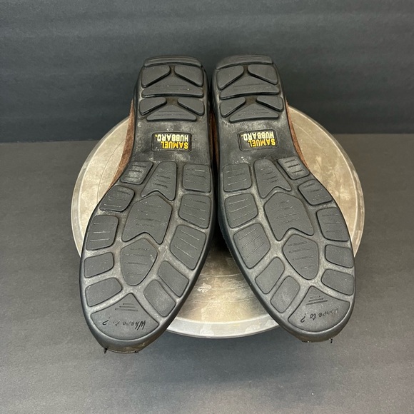 Samuel Hubbard Mens Size 10W Free Spirit Slip On Driver Moc Brown Suede 2121 - Picture 9 of 9